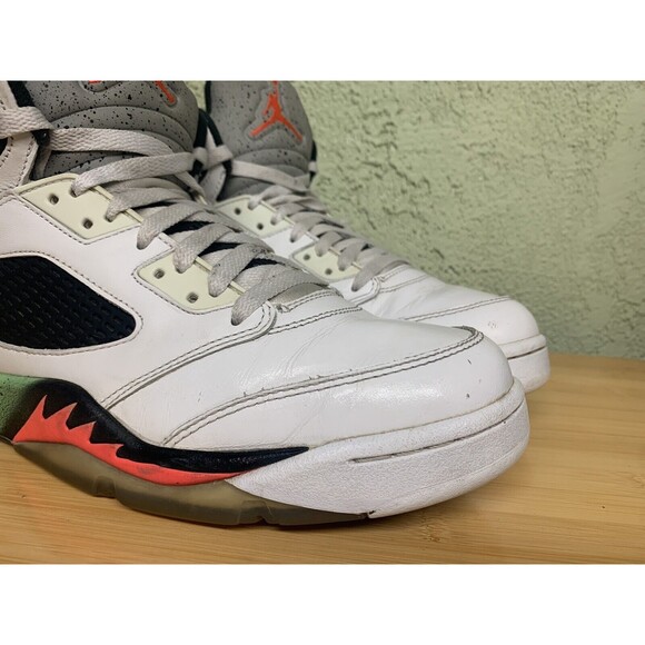Nike‎ Air Jordan 5 Retro Poison Green Black 136027–115 Sz 10.5 main image 10